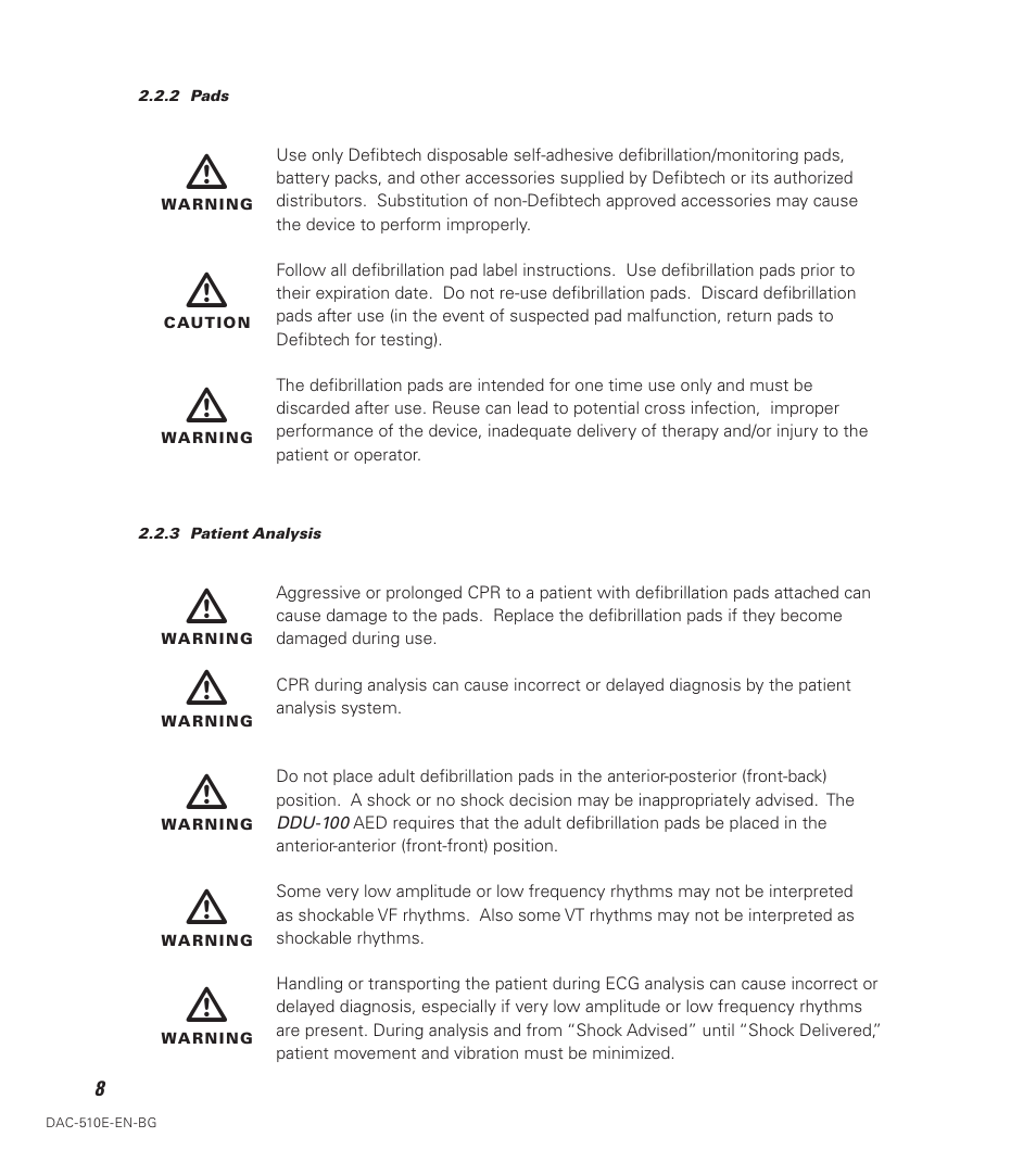 Defibtech DDU-100 Series User Manual | Page 16 / 74