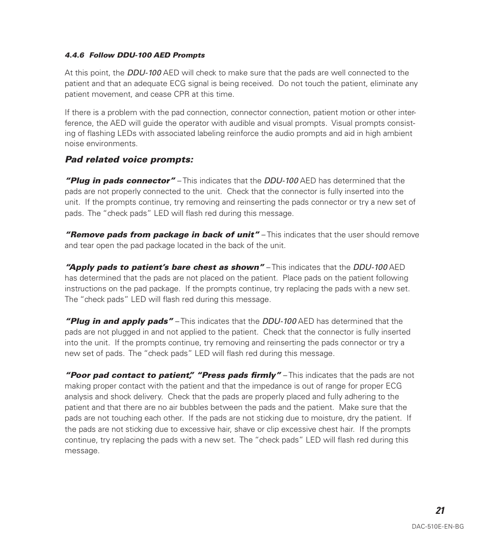 Defibtech DDU-100 Series User Manual | Page 29 / 74