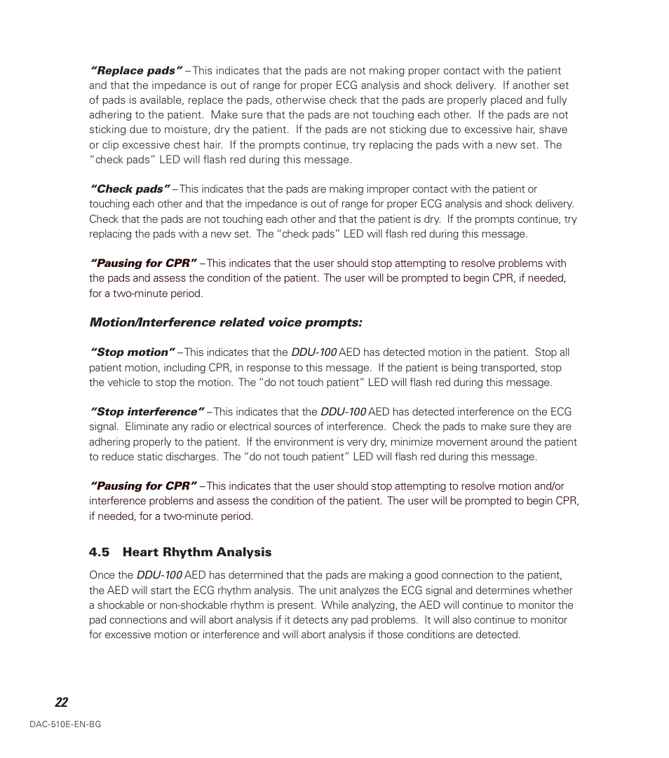 Defibtech DDU-100 Series User Manual | Page 30 / 74