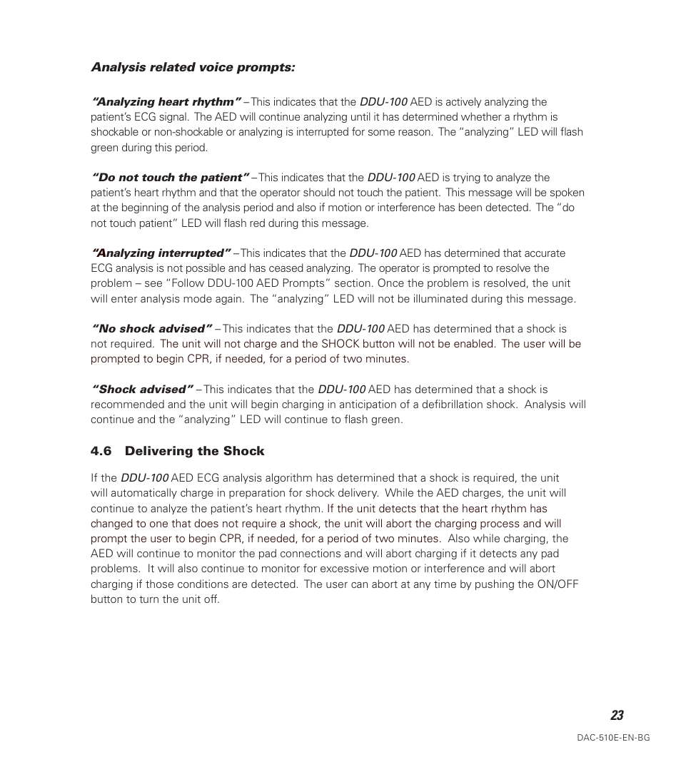 Defibtech DDU-100 Series User Manual | Page 31 / 74