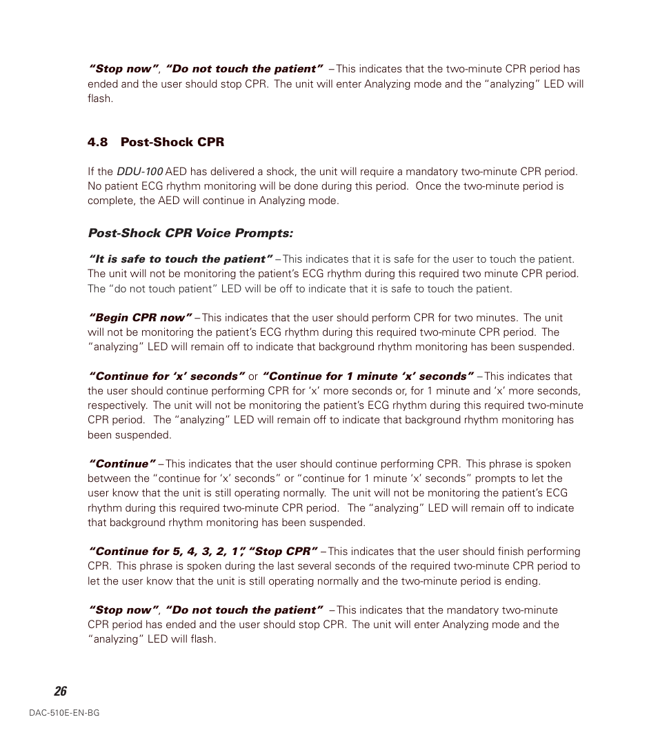 Defibtech DDU-100 Series User Manual | Page 34 / 74