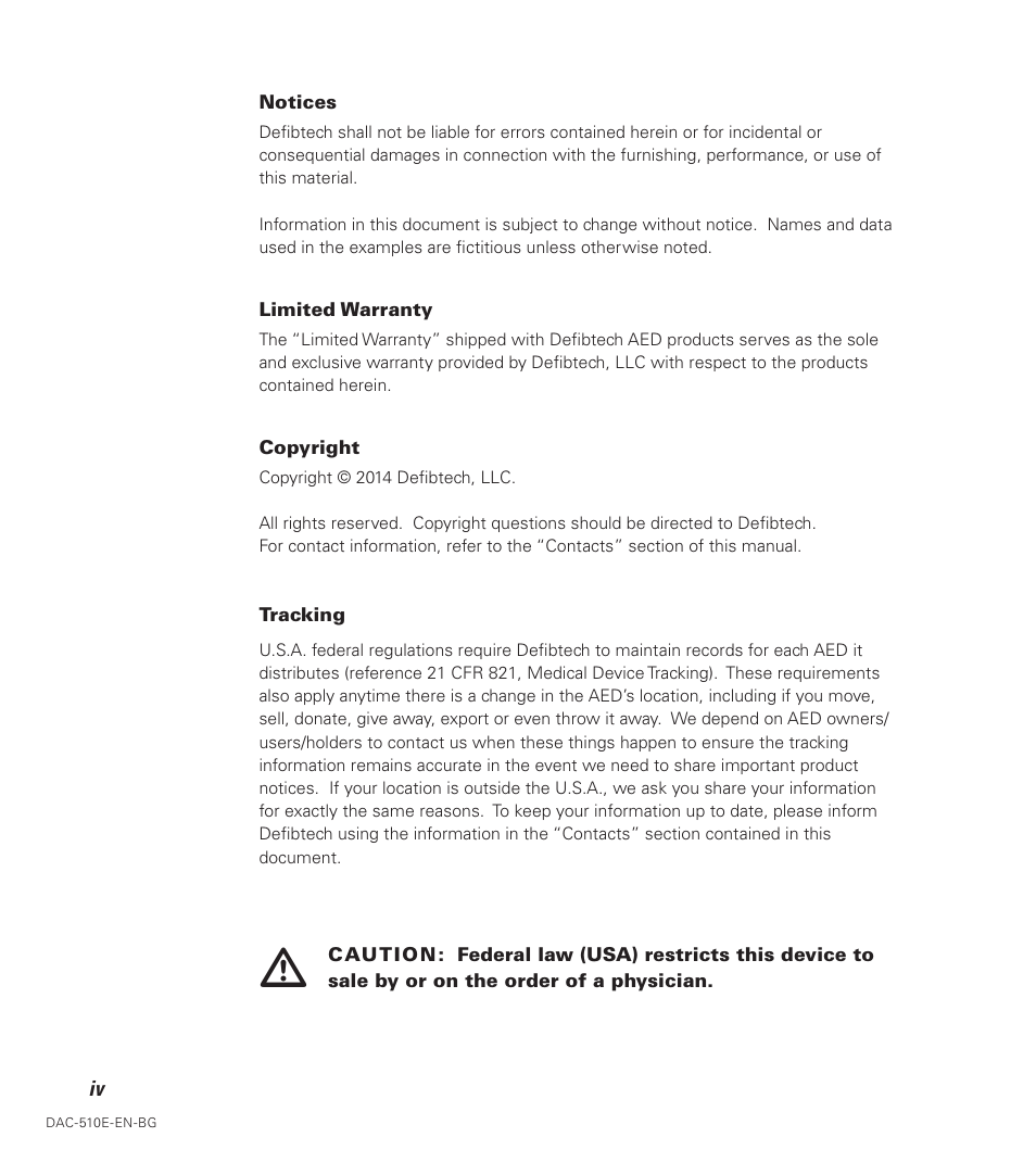 Defibtech DDU-100 Series User Manual | Page 4 / 74