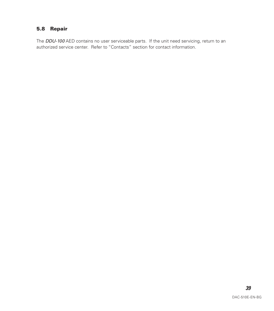 Defibtech DDU-100 Series User Manual | Page 47 / 74