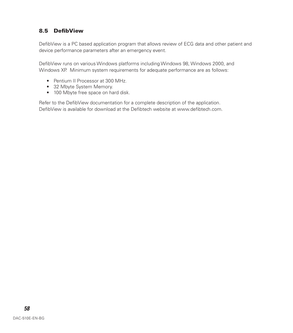 Defibtech DDU-100 Series User Manual | Page 66 / 74