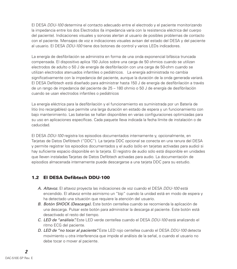 Defibtech DDU-100 Series User Manual | Page 10 / 65