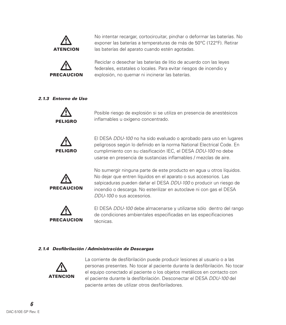 Defibtech DDU-100 Series User Manual | Page 14 / 65