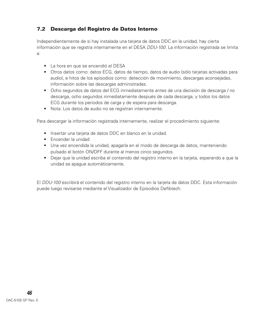 Defibtech DDU-100 Series User Manual | Page 54 / 65