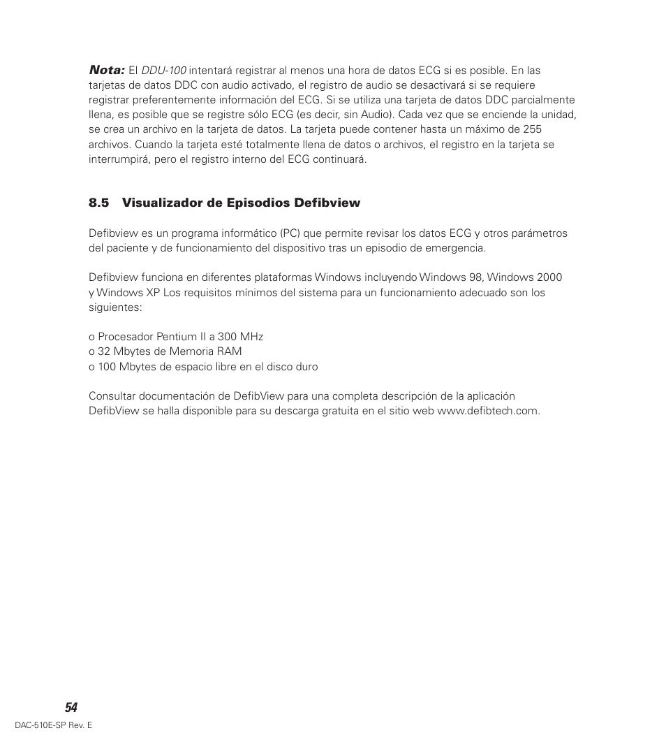 Defibtech DDU-100 Series User Manual | Page 62 / 65