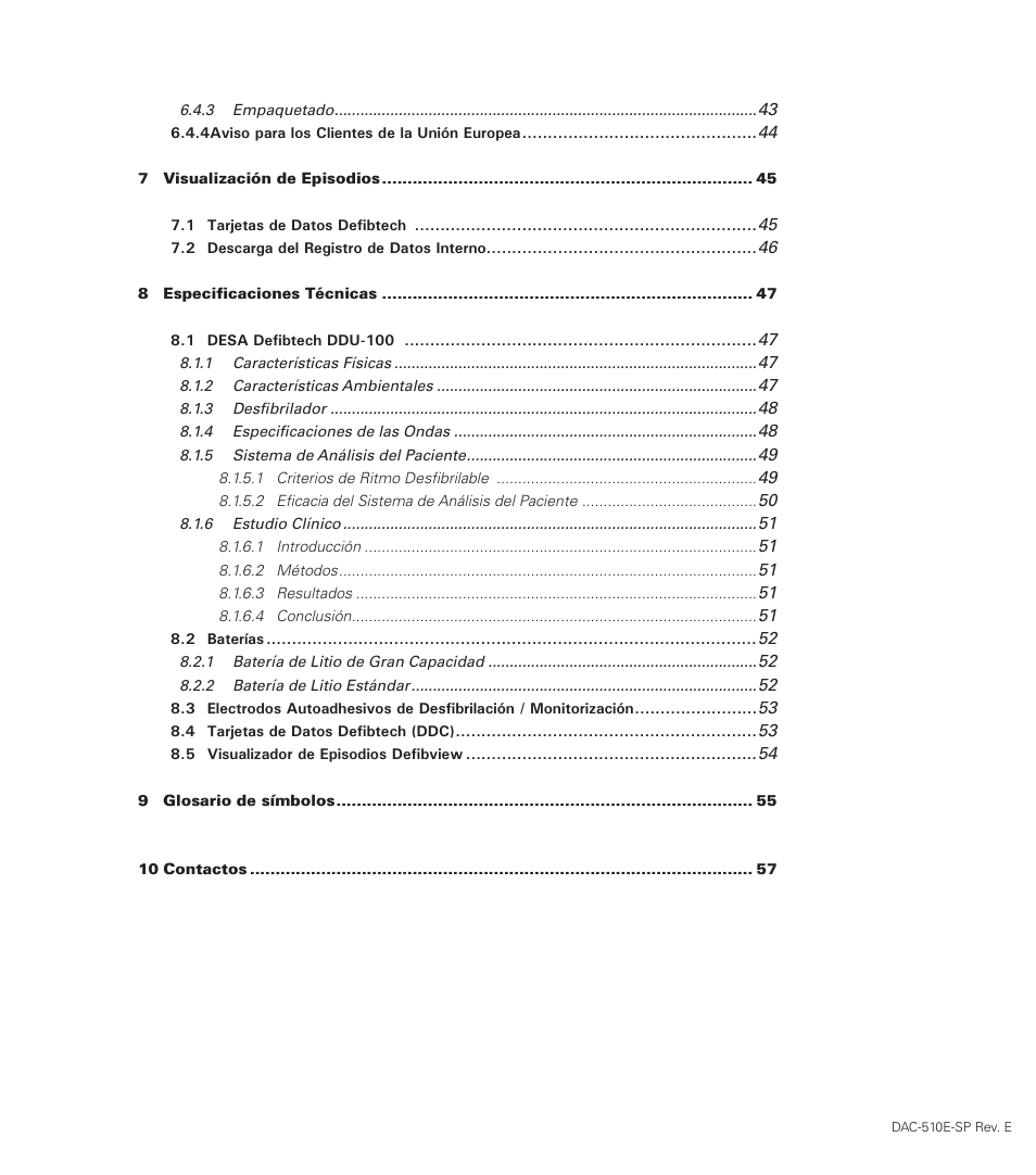 Defibtech DDU-100 Series User Manual | Page 7 / 65