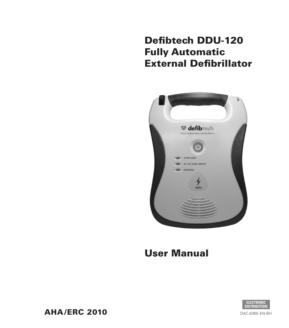 Defibtech DDU-120 Series User Manual | 72 pages