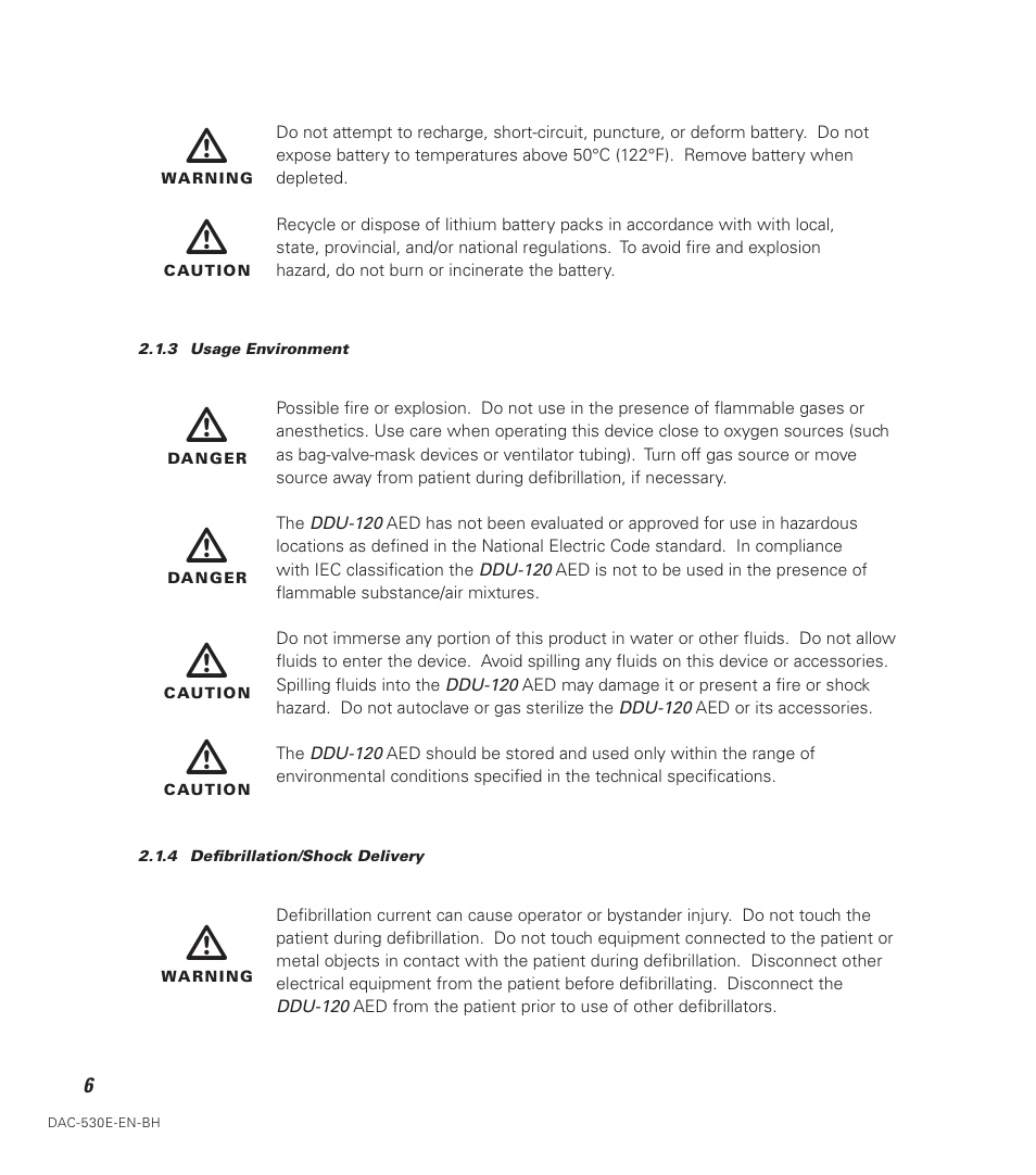 Defibtech DDU-120 Series User Manual | Page 14 / 72