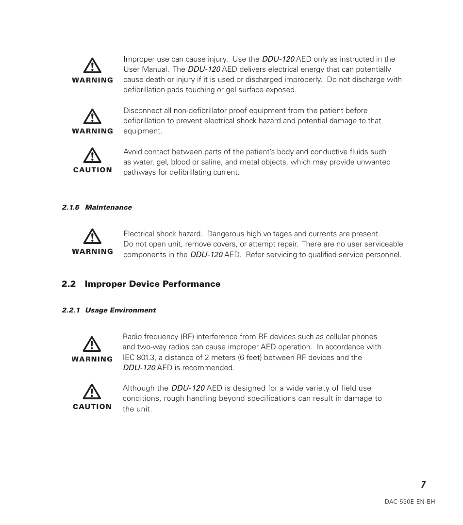 Defibtech DDU-120 Series User Manual | Page 15 / 72
