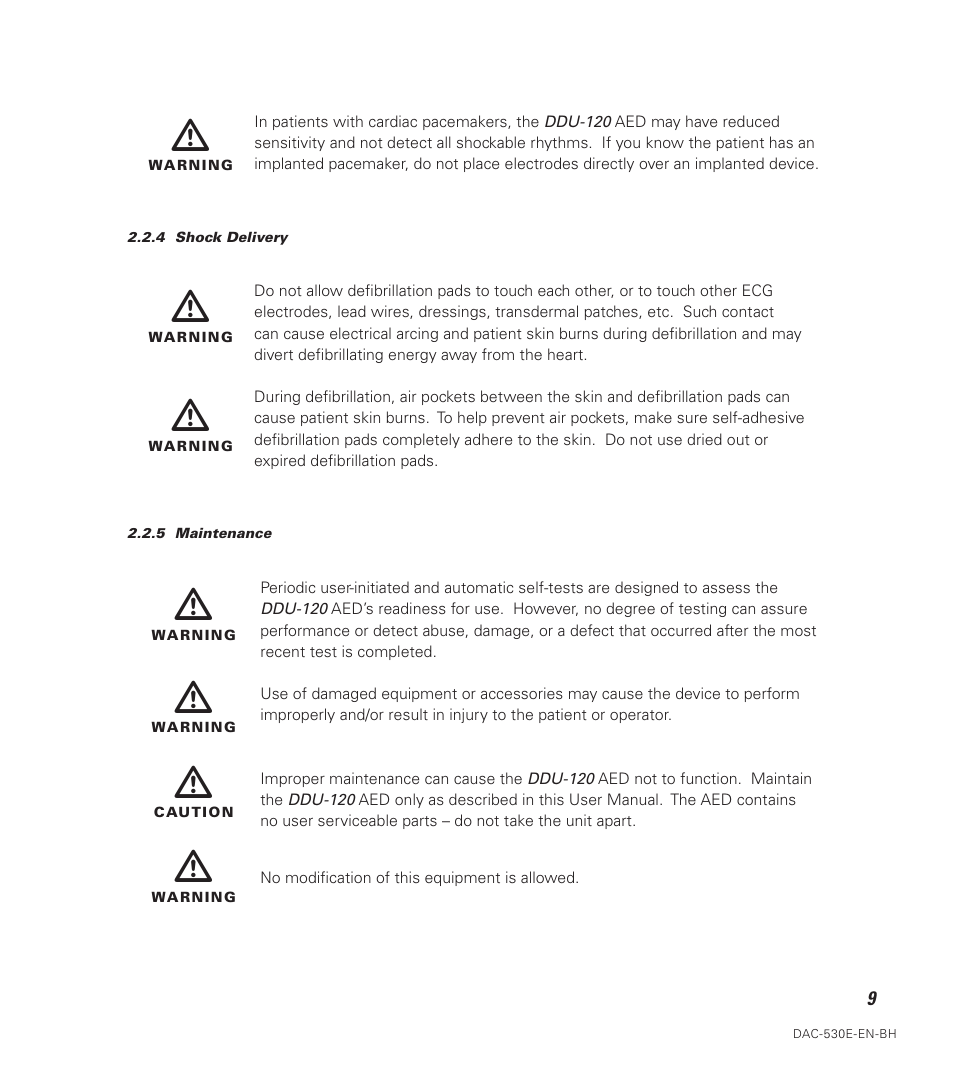 Defibtech DDU-120 Series User Manual | Page 17 / 72