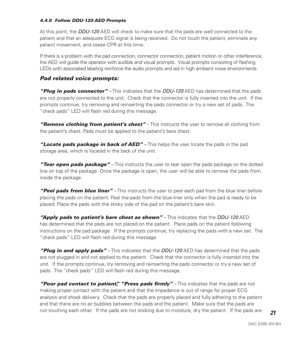 Defibtech DDU-120 Series User Manual | Page 29 / 72