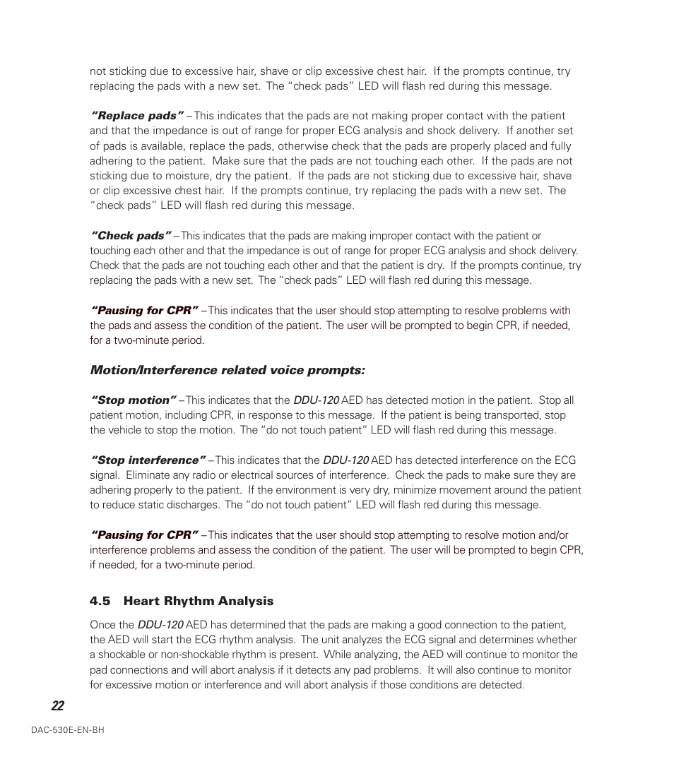 Defibtech DDU-120 Series User Manual | Page 30 / 72