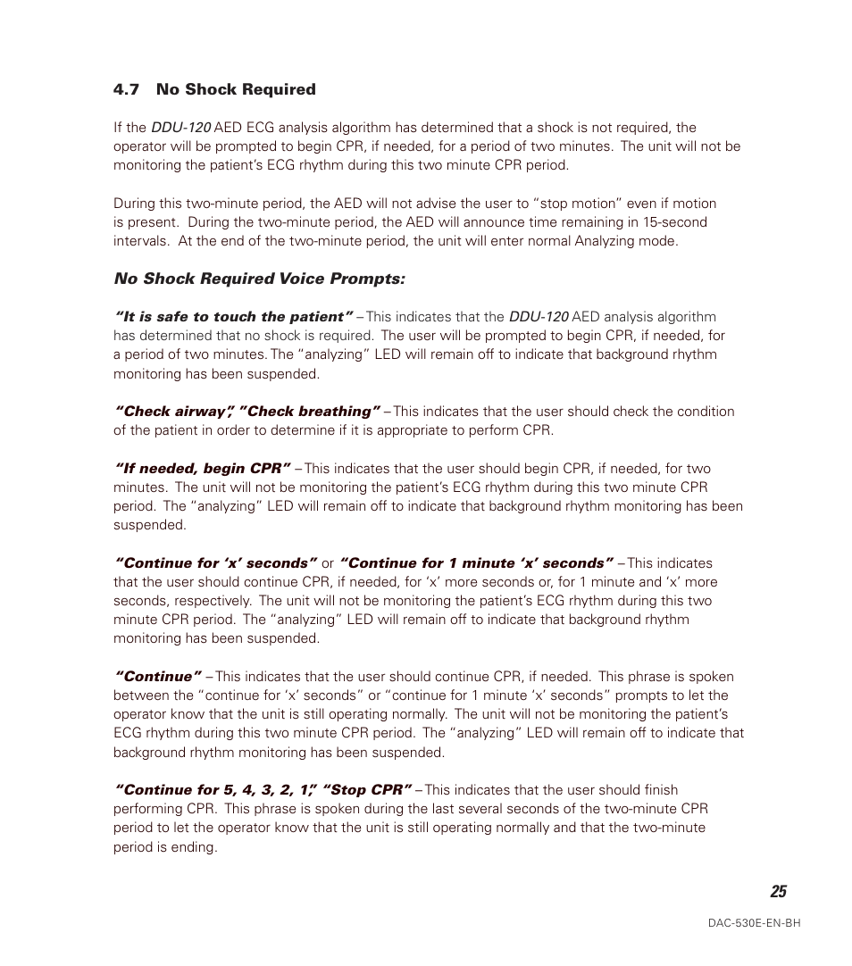 Defibtech DDU-120 Series User Manual | Page 33 / 72