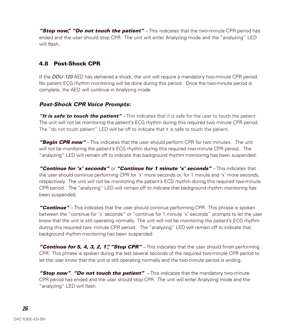 Defibtech DDU-120 Series User Manual | Page 34 / 72