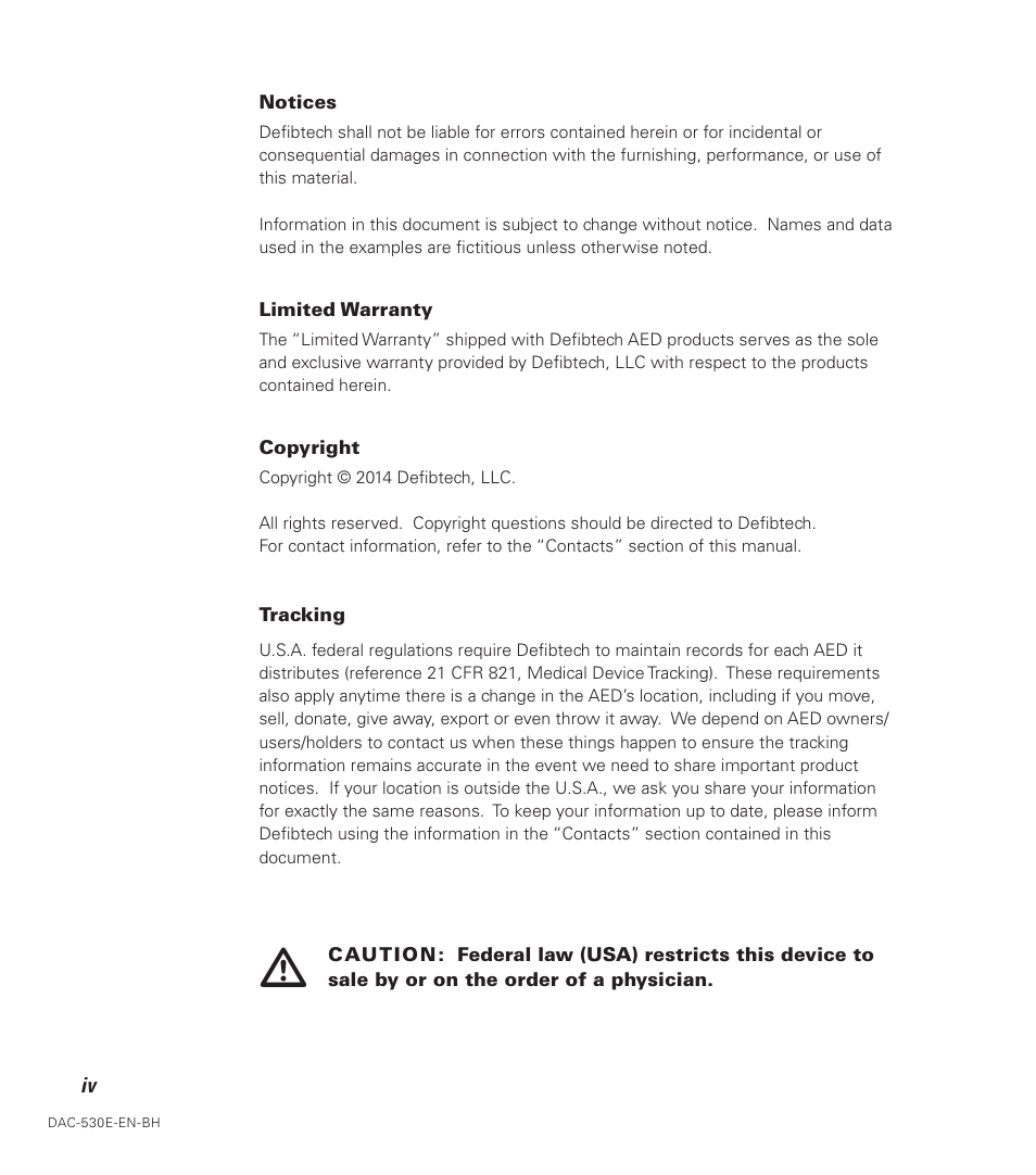 Defibtech DDU-120 Series User Manual | Page 4 / 72