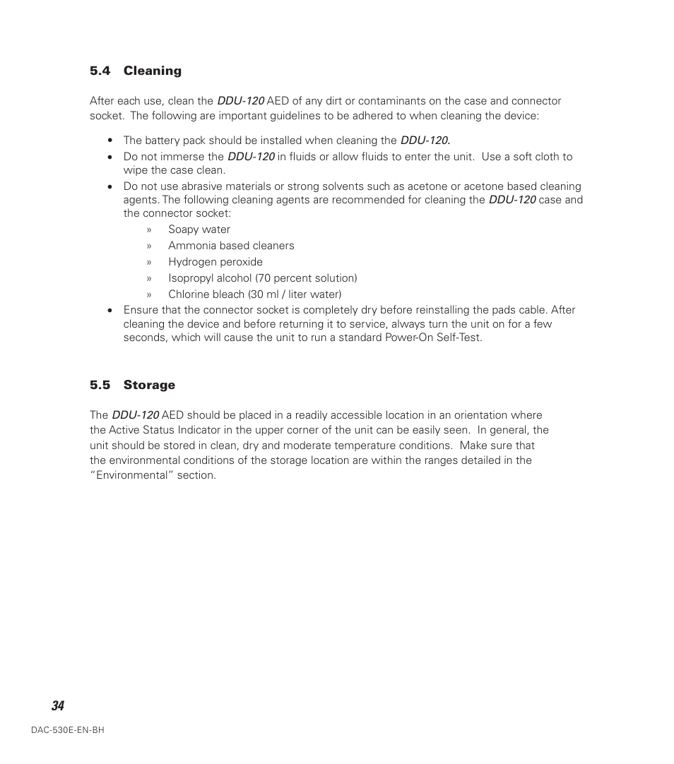 Defibtech DDU-120 Series User Manual | Page 42 / 72