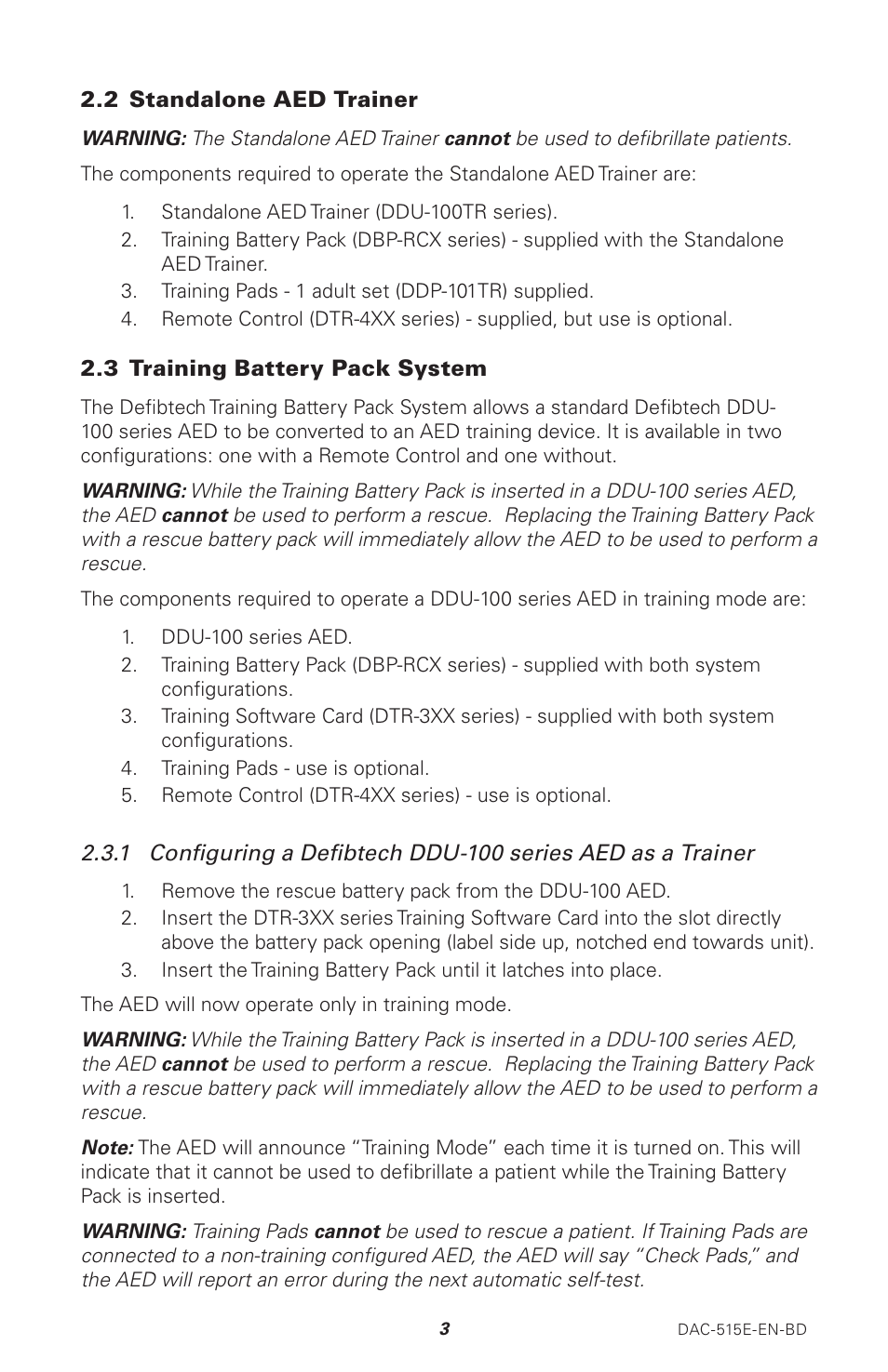 Defibtech AED Training Equipment User Manual | Page 7 / 14