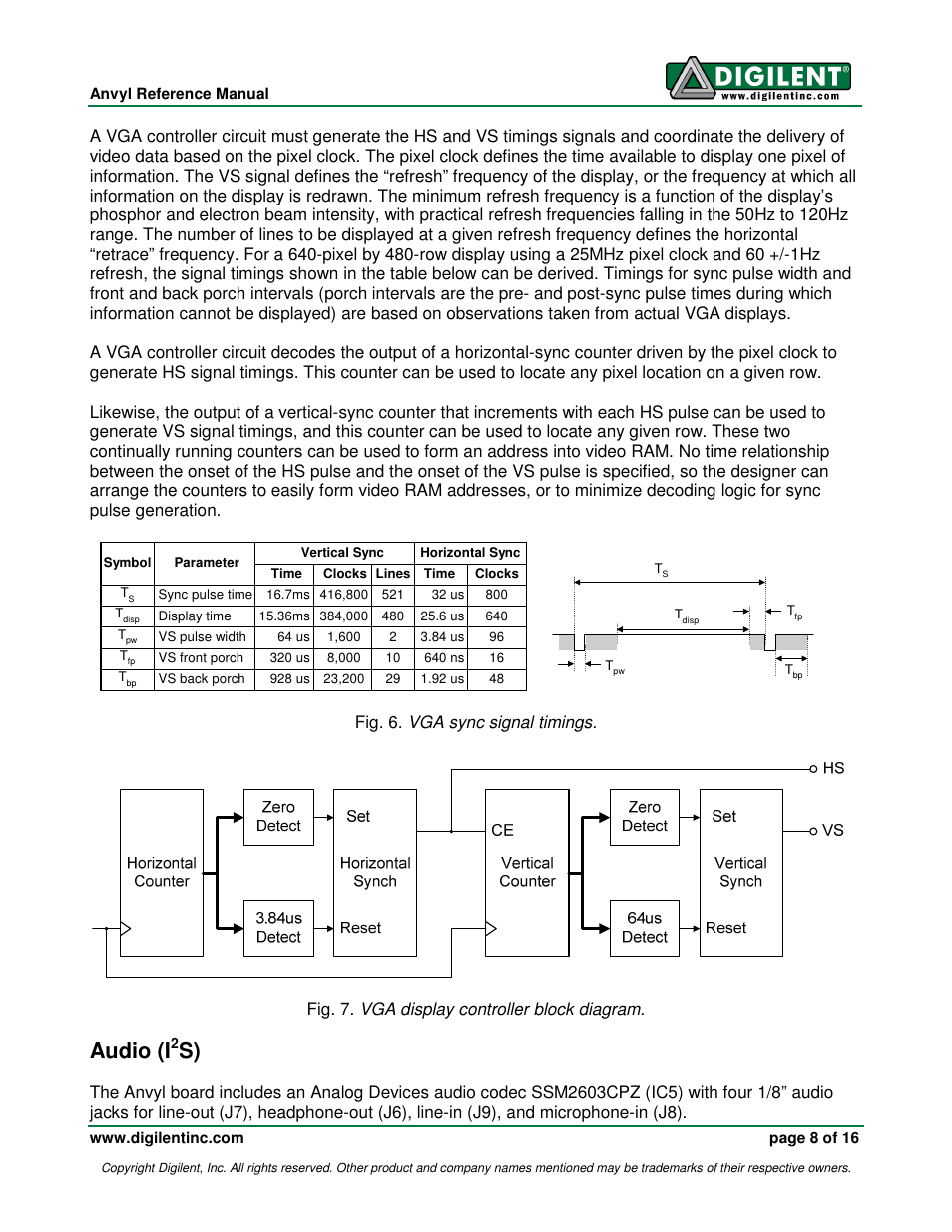 Audio (i | Digilent 410-258P-KIT User Manual | Page 8 / 16