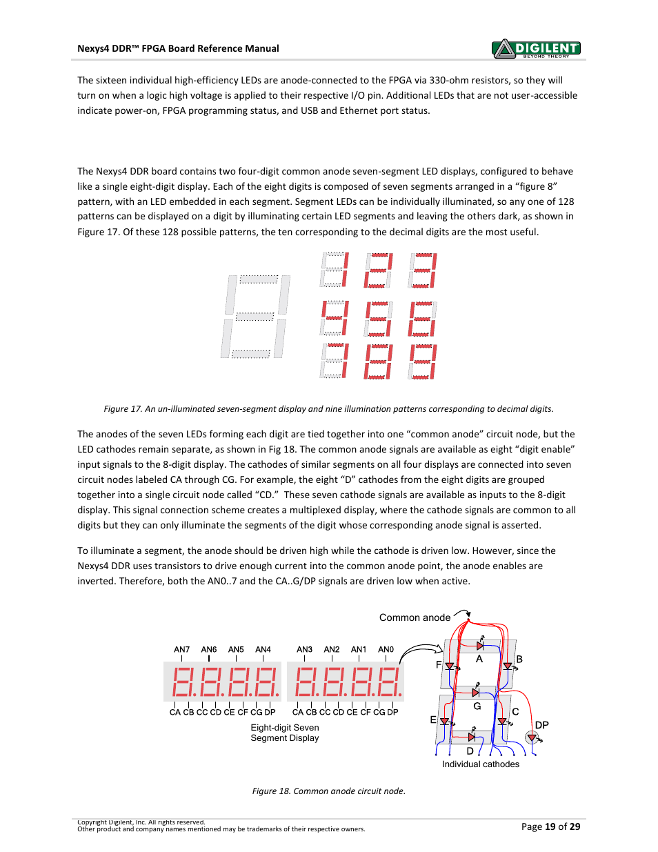 1 seven-segment display | Digilent 410-292P-KIT User Manual | Page 19 / 29