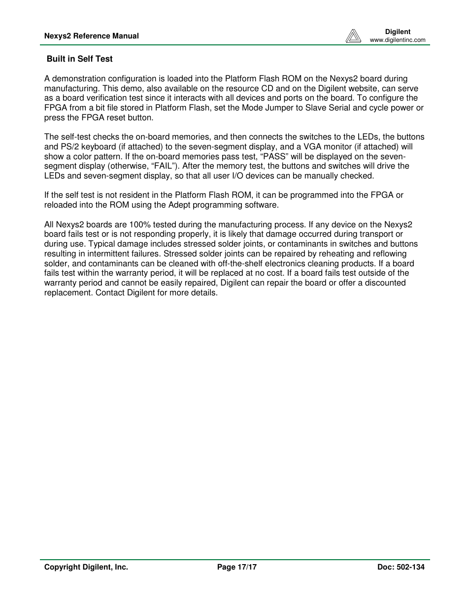 Digilent 410-134P-KIT User Manual | Page 17 / 17