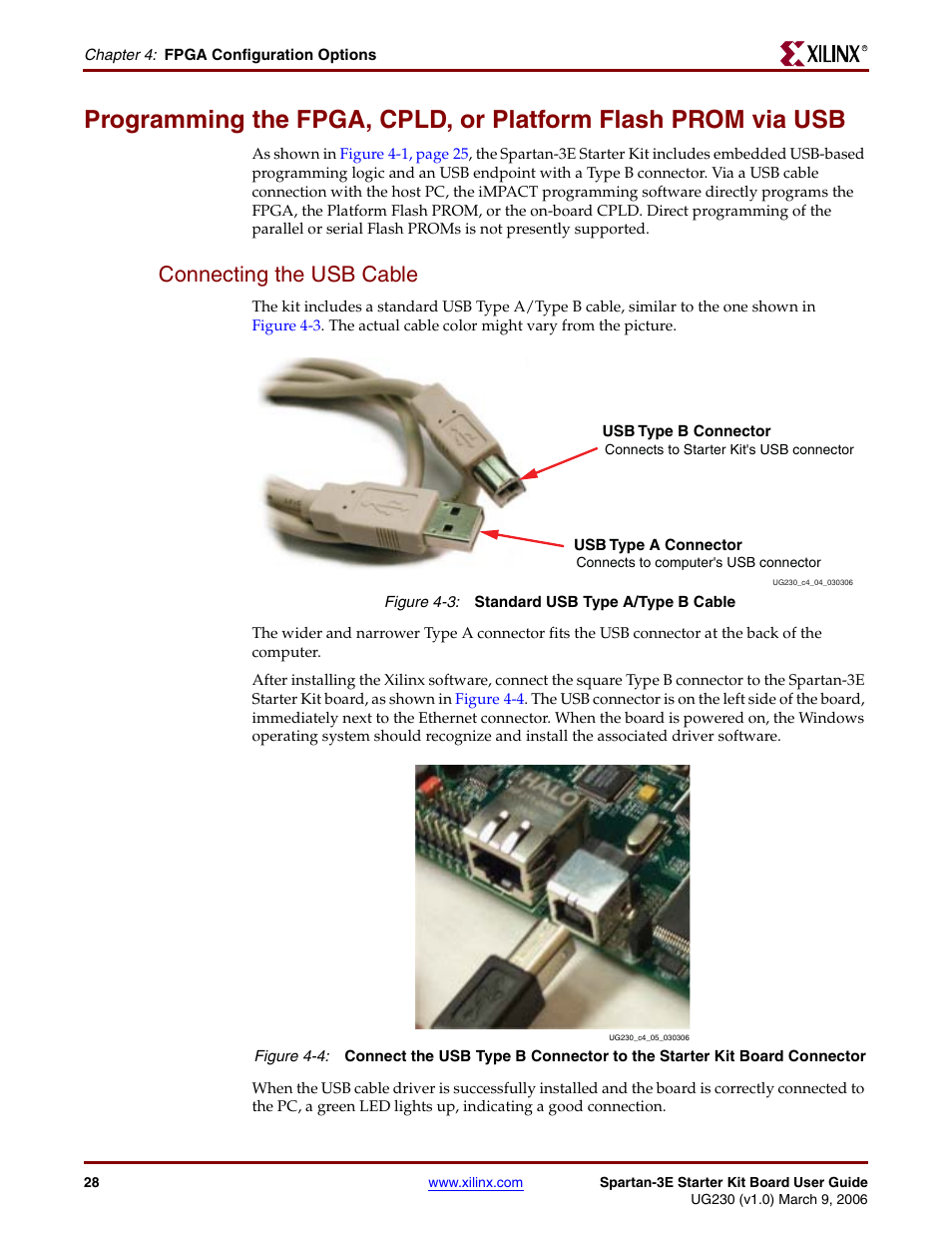 Connecting the usb cable | Digilent 410-087P-KIT User Manual | Page 28 / 164