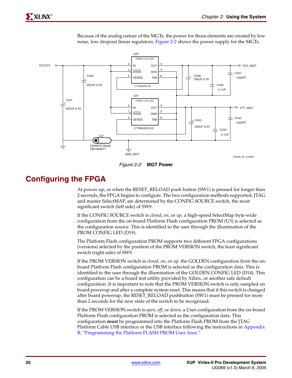 Configuring the fpga, Figure 2-2, Chapter 2: using the system | Digilent 6003-410-000P-KIT User Manual | Page 20 / 138