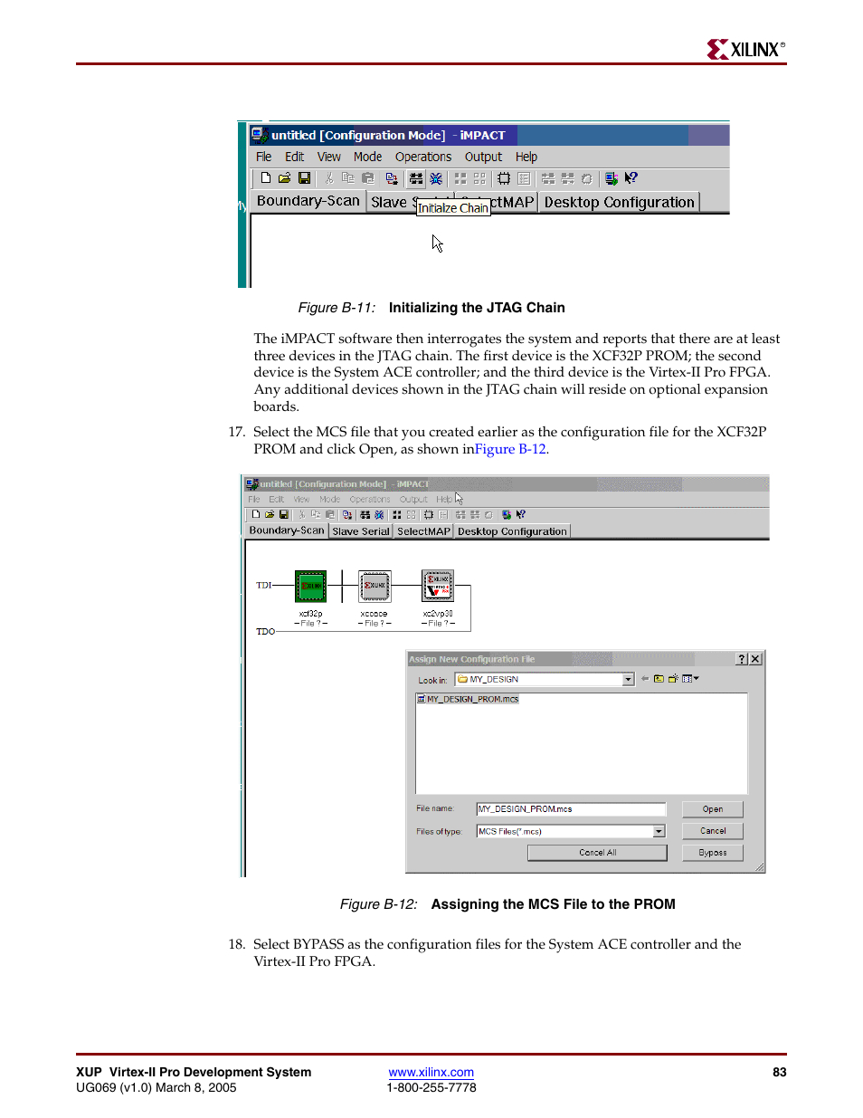 Figure b-11, Figure b-12, Chain command shown in | Digilent 6003-410-000P-KIT User Manual | Page 83 / 138