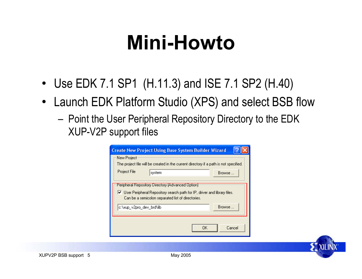Mini-howto | Digilent XUPV2P User Manual | Page 5 / 23