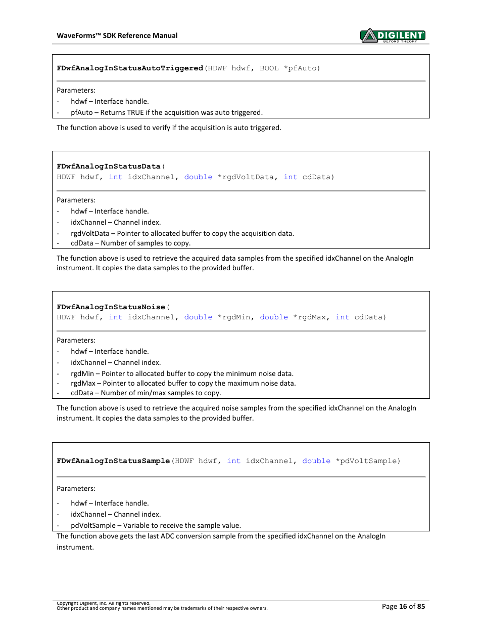 Digilent WaveForms User Manual | Page 16 / 85