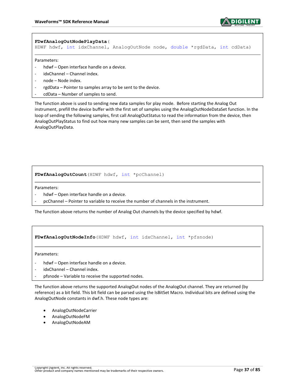 2 configuration, Configuration | Digilent WaveForms User Manual | Page 37 / 85