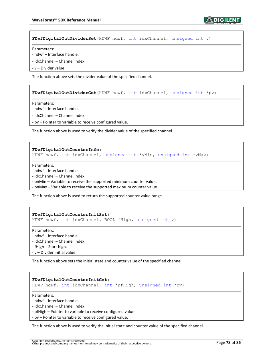 Digilent WaveForms User Manual | Page 78 / 85