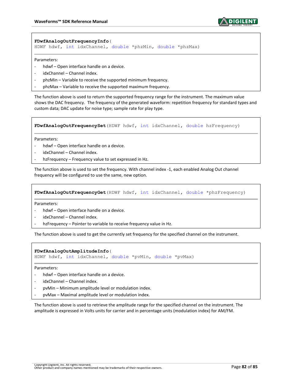 Digilent WaveForms User Manual | Page 82 / 85