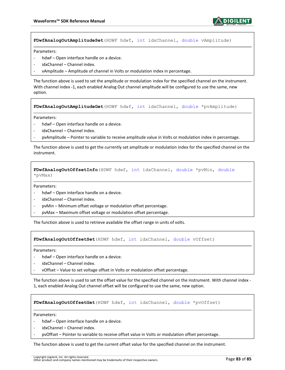 Digilent WaveForms User Manual | Page 83 / 85