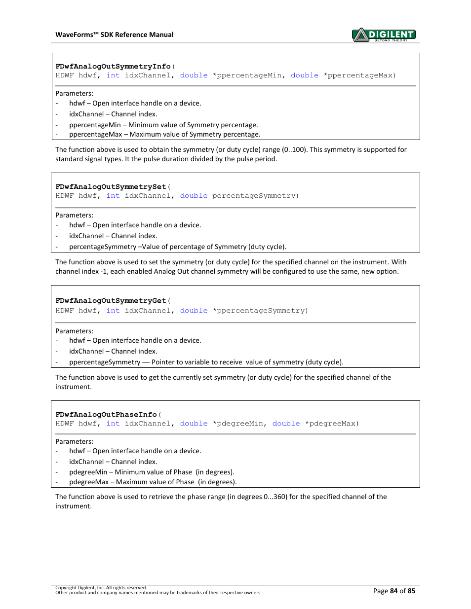 Digilent WaveForms User Manual | Page 84 / 85