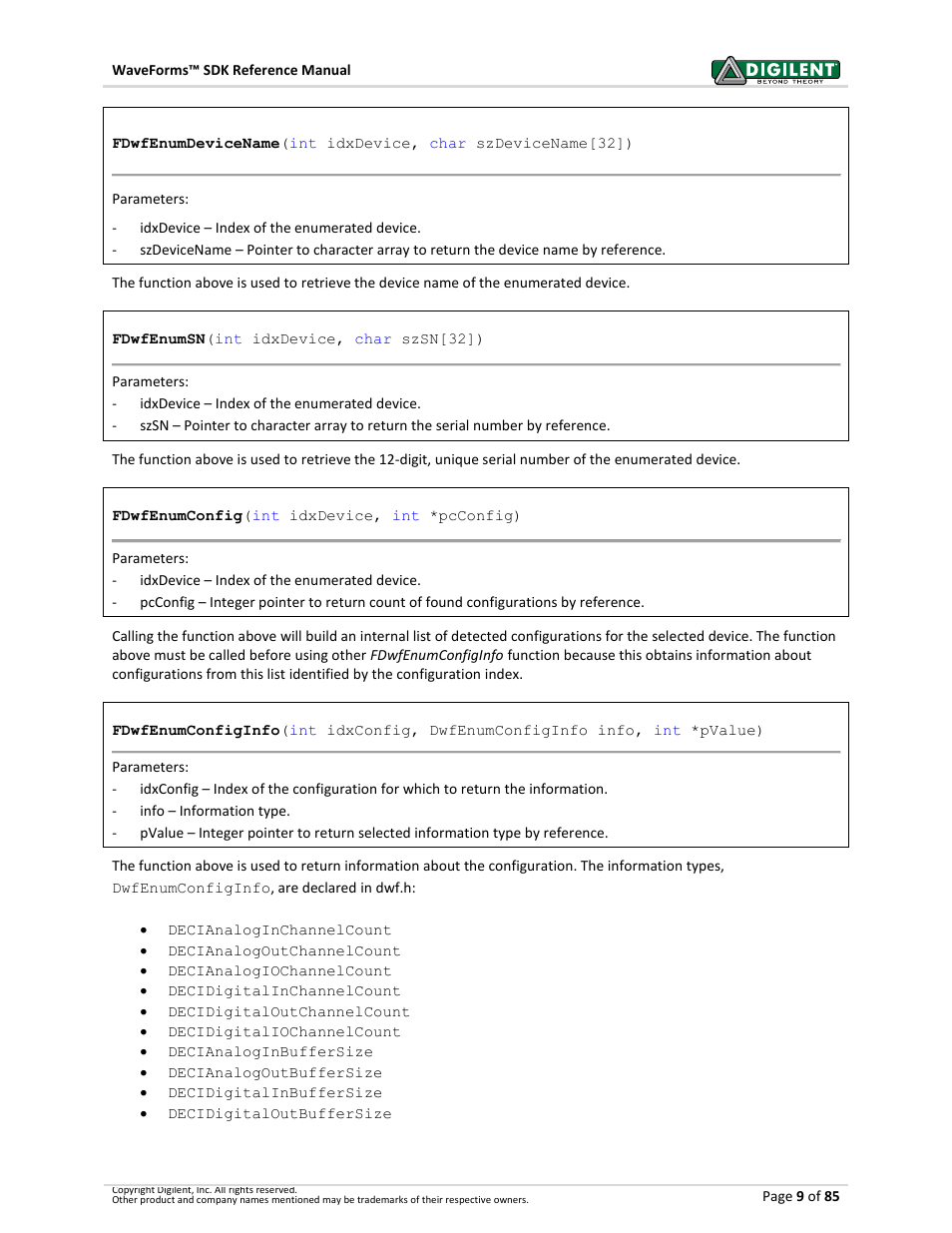 Digilent WaveForms User Manual | Page 9 / 85