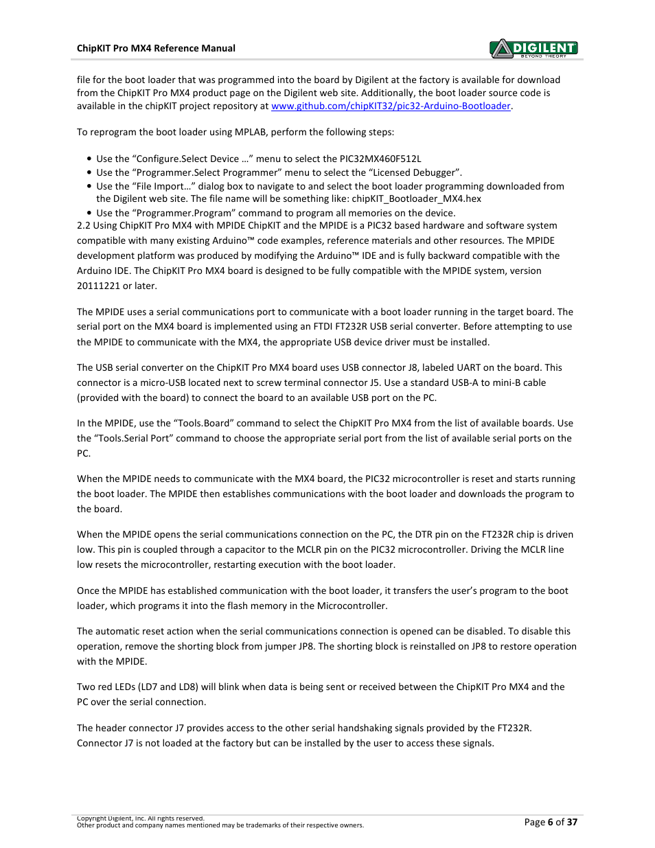 Digilent 410-295P-KIT User Manual | Page 6 / 37