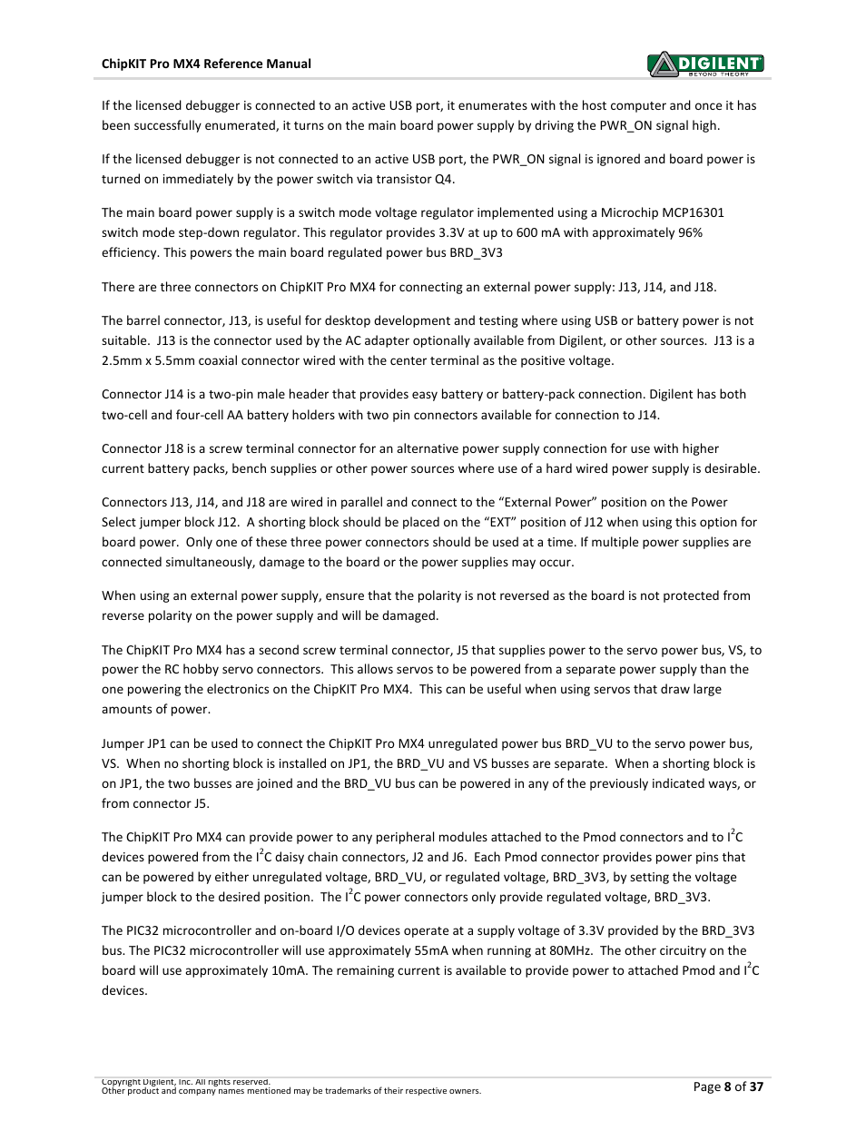 Digilent 410-295P-KIT User Manual | Page 8 / 37