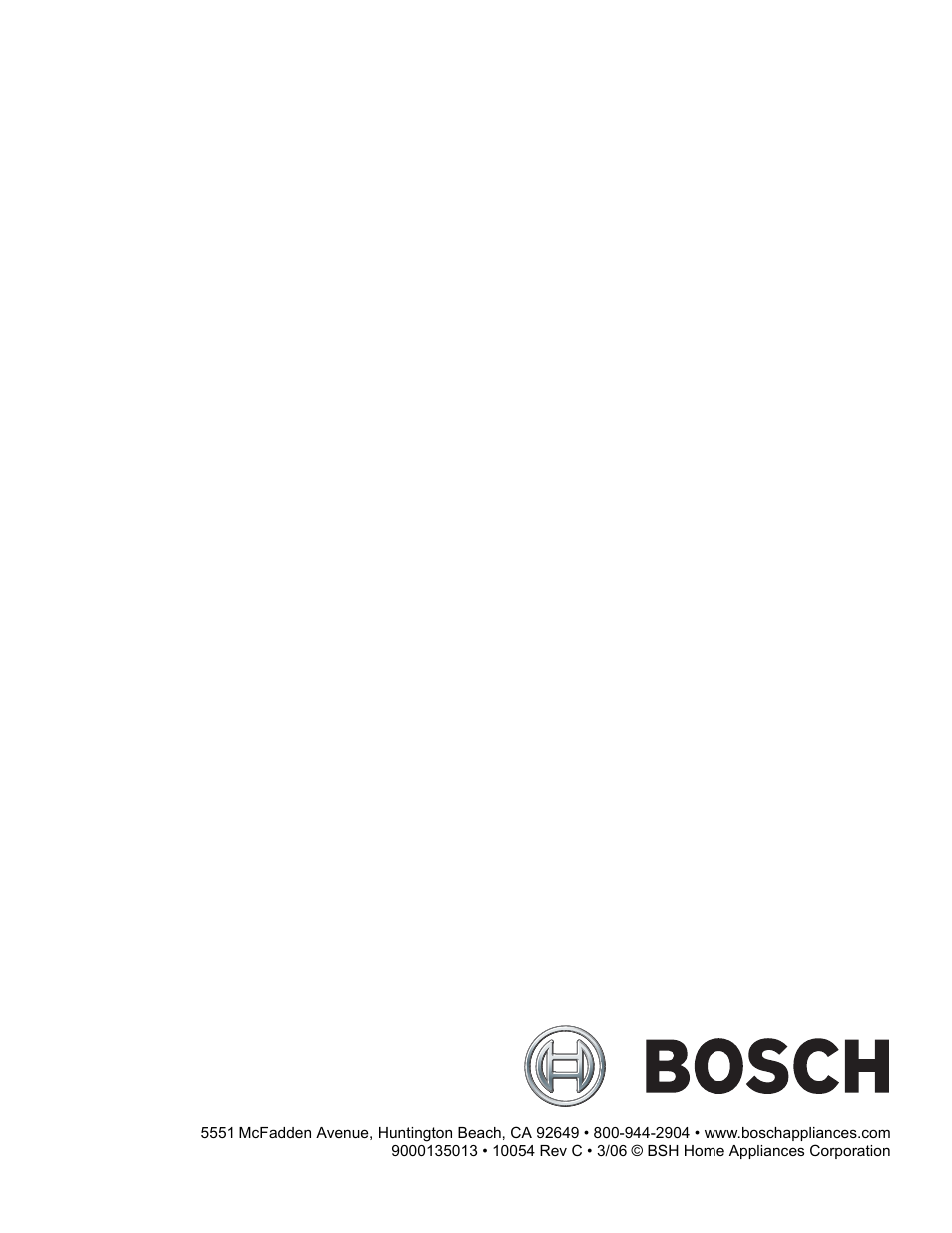 Bosch BOSCH RANGE User Manual | Page 128 / 128