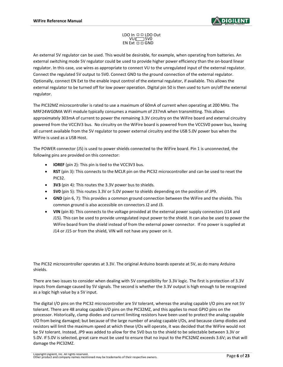 4 5v compatibility, 45v compatibility | Digilent 410-302P-KIT User Manual | Page 6 / 23