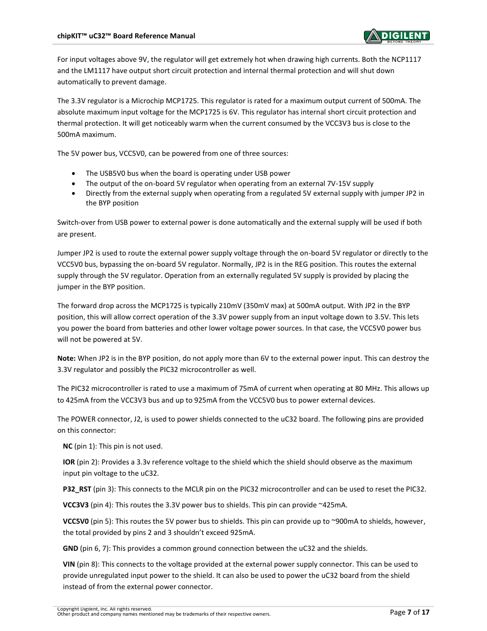 Digilent 410-254P-KIT User Manual | Page 7 / 17