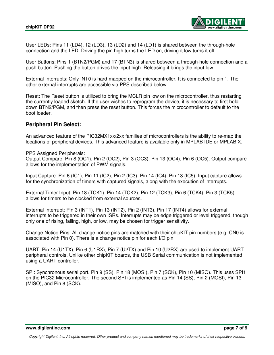 Digilent 410-280P-KIT User Manual | Page 7 / 9