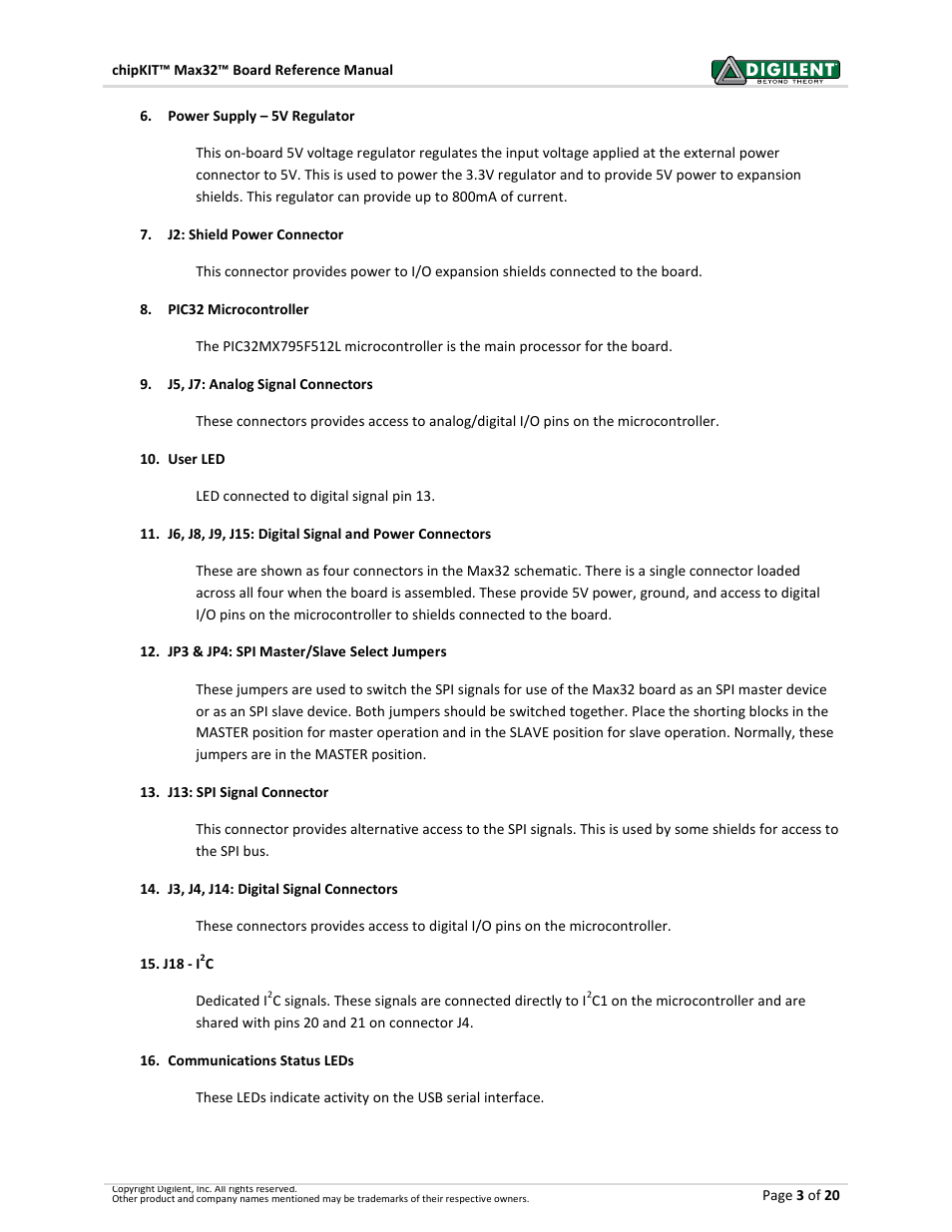 Digilent 410-202P-KIT User Manual | Page 3 / 20
