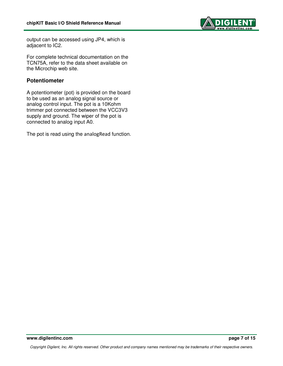 Digilent 410-216P-KIT User Manual | Page 7 / 15