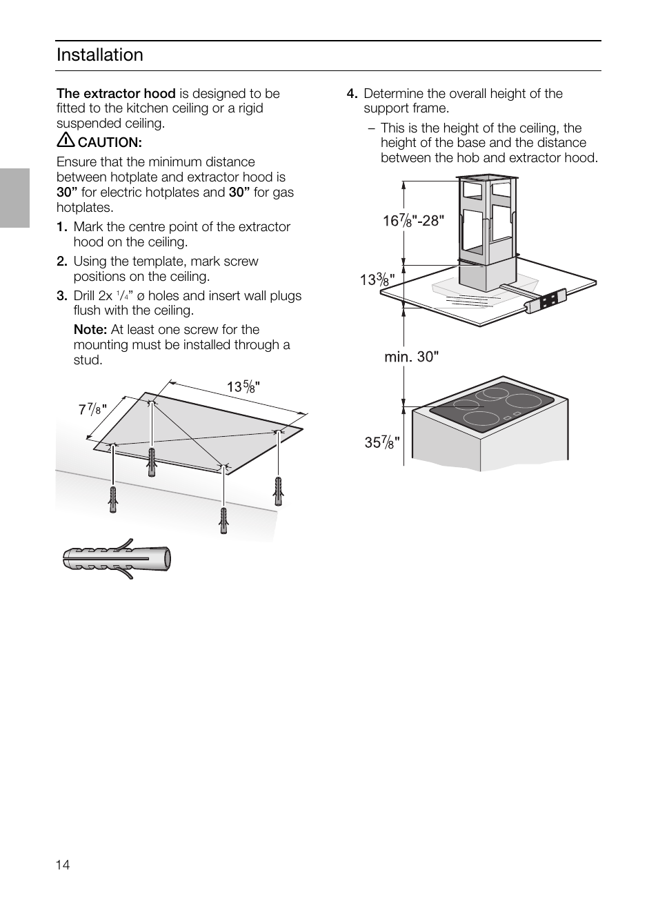 Installation | Bosch DIE 165 R User Manual | Page 14 / 48