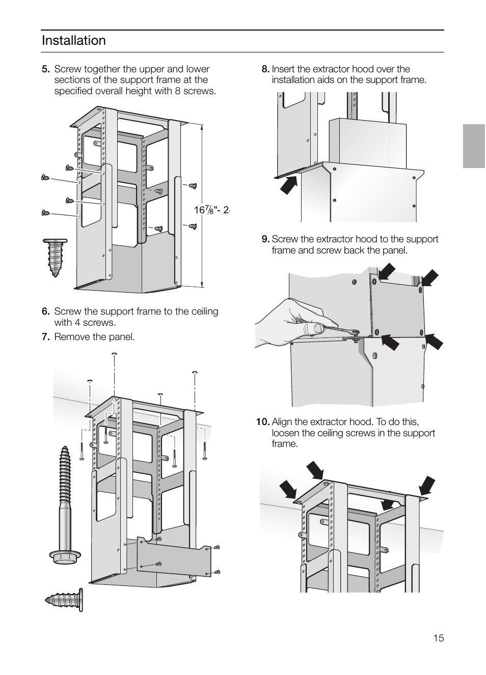 Installation | Bosch DIE 165 R User Manual | Page 15 / 48