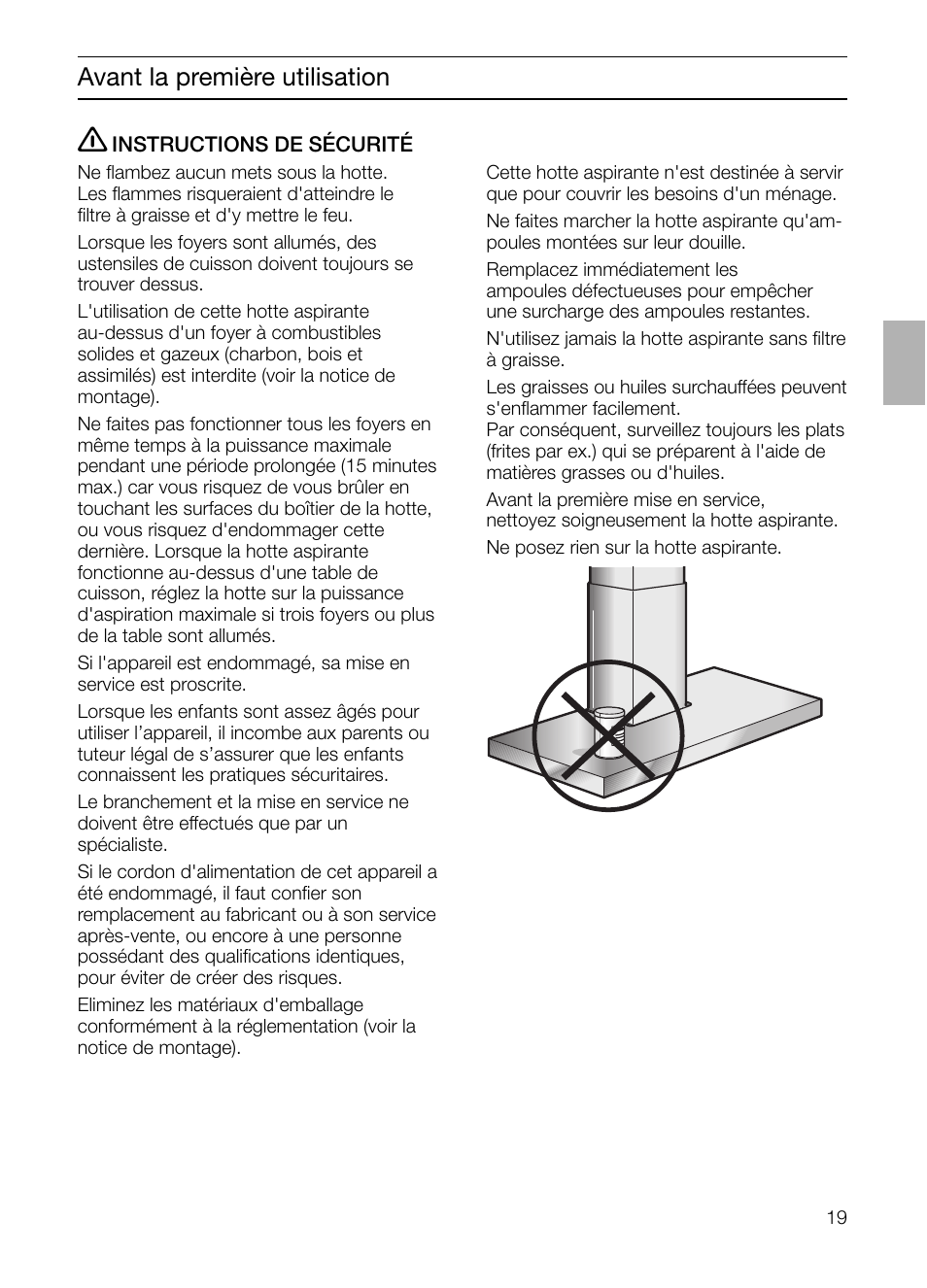 Avant la première utilisation | Bosch DIE 165 R User Manual | Page 19 / 48