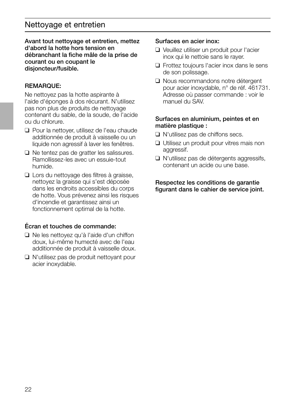 Nettoyage et entretien | Bosch DIE 165 R User Manual | Page 22 / 48